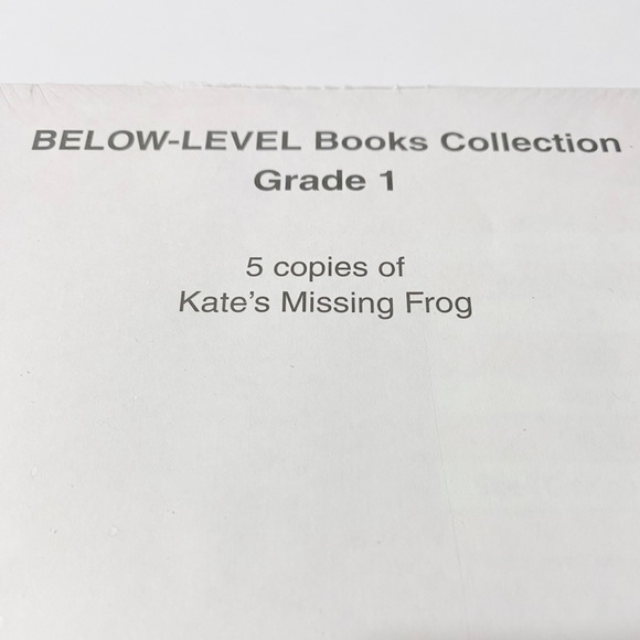 HARCOURT Kate's Missing Frog Below Level Book Collection Grade 1 - Picture 4 of 4